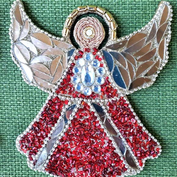 Pier 1 Holiday Set Of 4 Pier Imports Holiday Angel Beaded Coasters